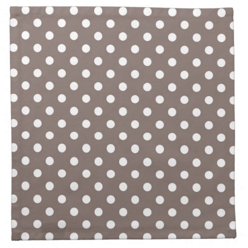 Brown Polka Dots Napkin