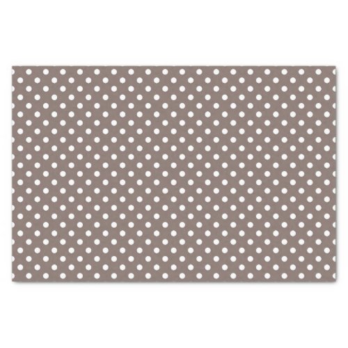 Brown Polka Dots Tissue Paper