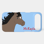 Brown Pony Personalized iPod Case (Back (Horizontal))