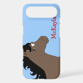 Brown Pony Personalized iPod Case (Back)
