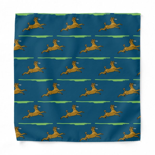 Brown Poodle with Frisbee  Bandana (Front)