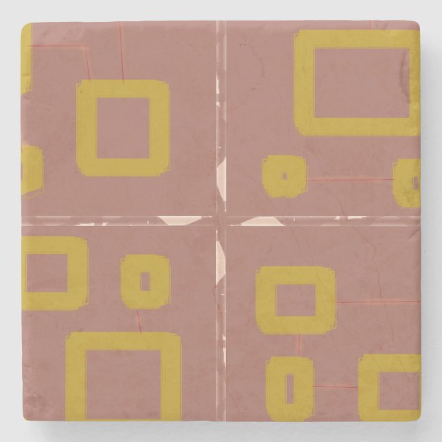 Brown Popcorn Anime Save My Table Stone Coaster (Front)