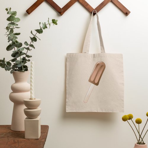 Brown Popsicle On A Stick Tote Bag