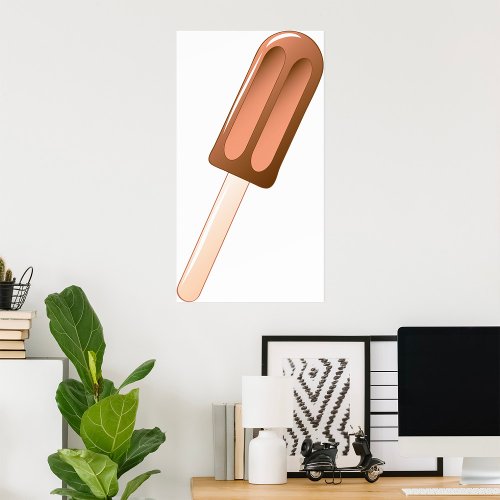 Brown Popsicle Poster