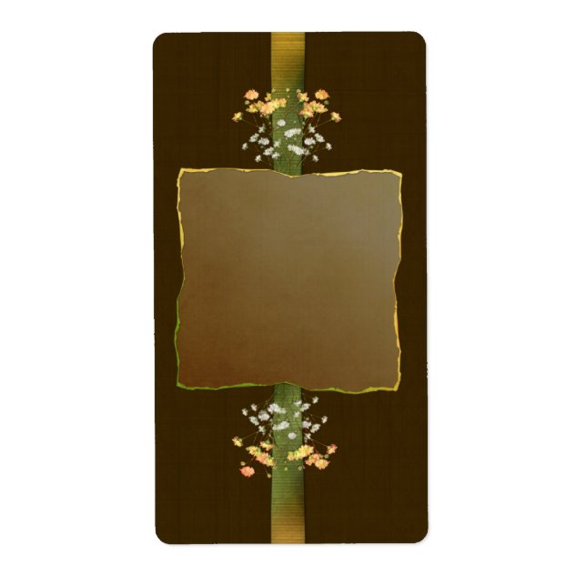 Brown Posies Apothecary Label (Front)