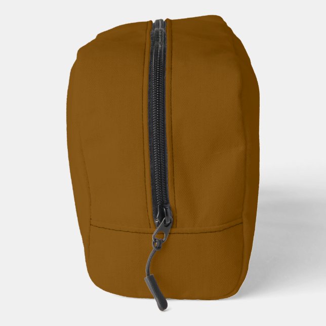 Brown Print Cut Sew Toiletry Bag (Right)