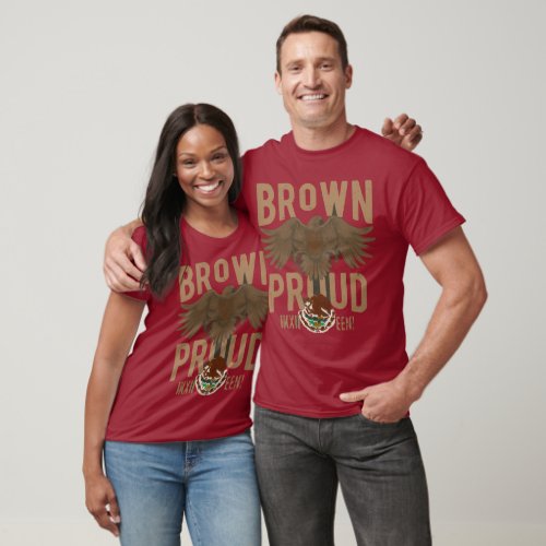 Brown  Proud Apparel Celebrate Mexican Heritage  T_Shirt
