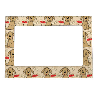 Brown Puppy Dog Design Magnetic Frame