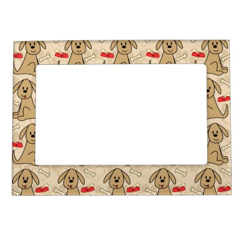 Brown Puppy Dog Design Magnetic Frame