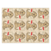 Brown Puppy Dog Design Tablecloth (Front (Horizontal))
