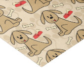 Brown Puppy Dog Design Tissue Paper (Corner)