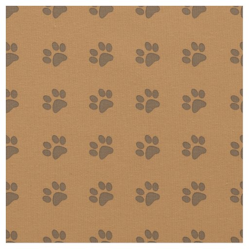 Brown Puppy Paws-Fabric Fabric