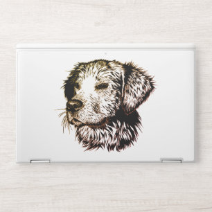 Brown Puppy Sketch HP Laptop Skin