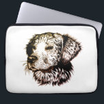 Brown Puppy Sketch  Laptop Sleeve<br><div class="desc">A young dog sketched in brown - head portrait</div>