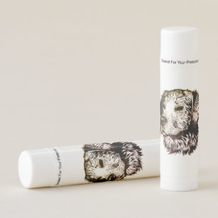 Brown Puppy Sketch  Lip Balm