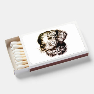 Brown Puppy Sketch Matchboxes