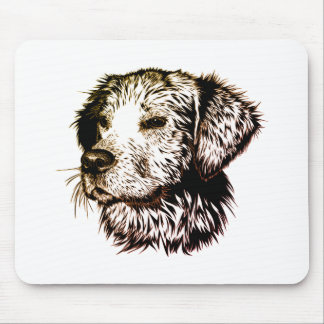 Brown Puppy Sketch  Mouse Pad