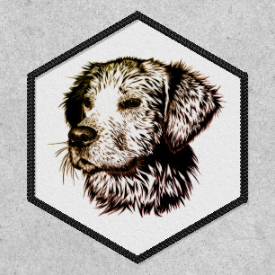 Brown Puppy Sketch  Patch