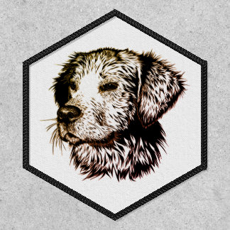 Brown Puppy Sketch Patch