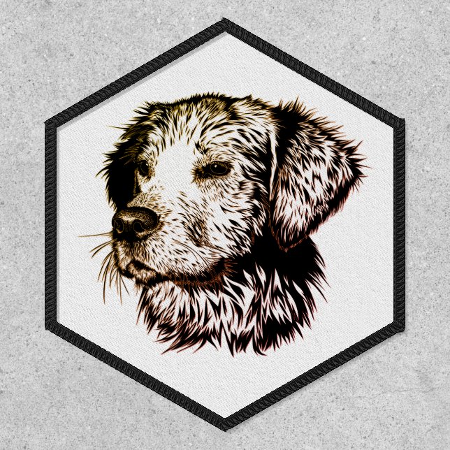 Brown Puppy Sketch  Patch (Front)