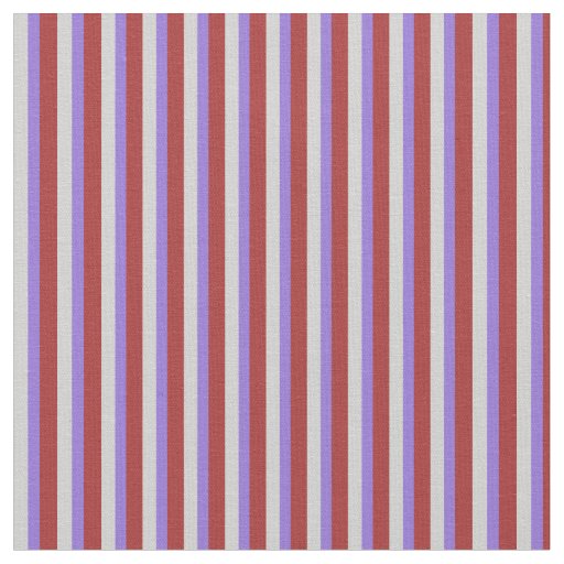 Brown, Purple & Light Grey Pattern of Stripes Fabric