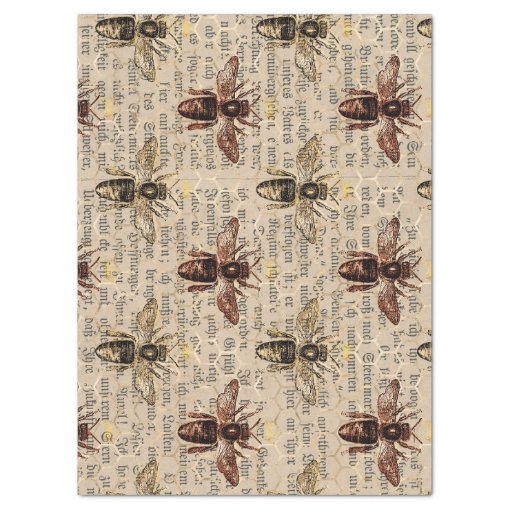 Brown Queen Bee Decoupage Tissue Paper Zazzle
