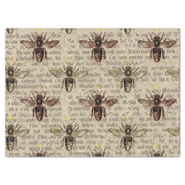 Brown Queen Bee Decoupage Tissue Paper Zazzle