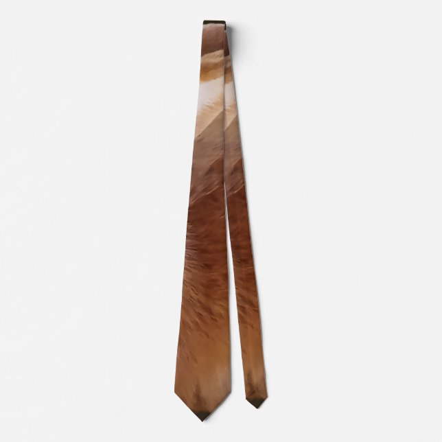 Brown Rabbit Neck Tie (Front)