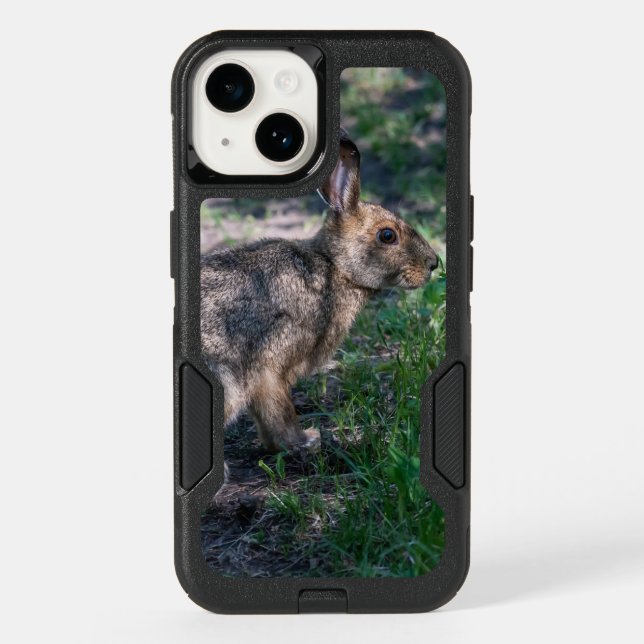 Brown Rabbit, Resting in Nature, Photography Otterbox iPhone Case (Back)