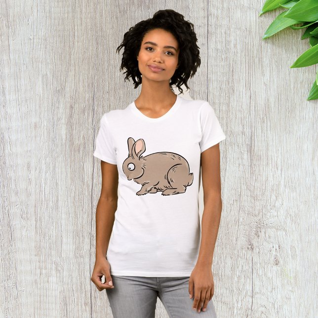 Brown Rabbit Womens T-Shirt (Creator Uploaded)