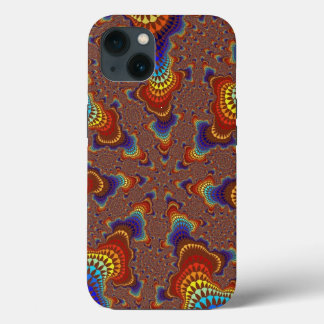 Brown Rainbow Starburst iPhone 13 Case