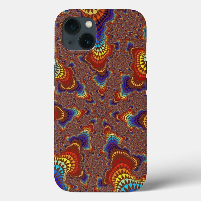 Brown Rainbow Starburst Case-Mate iPhone Case (Back)