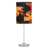 Brown Red Orange Yellow Autumn Foliage Tripod Lamp (Back)