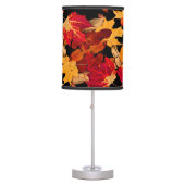 Brown Red Orange Yellow Autumn Foliage Tripod Lamp (Front)