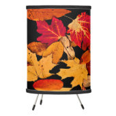 Brown Red Orange Yellow Autumn Foliage Tripod Lamp (Left)