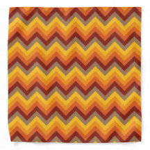 BROWN RED ORANGE YELLOW ZIG ZAG STRIPES