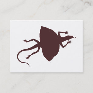 Brown reptile business card