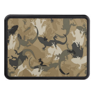 Brown Reptile Camouflage Trailer Hitch Cover