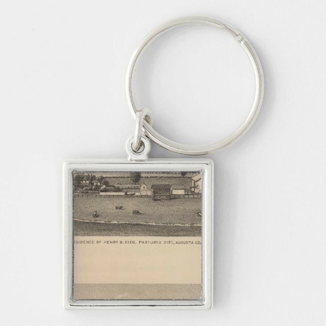 Brown residences, Augusta County Keychain (Front)