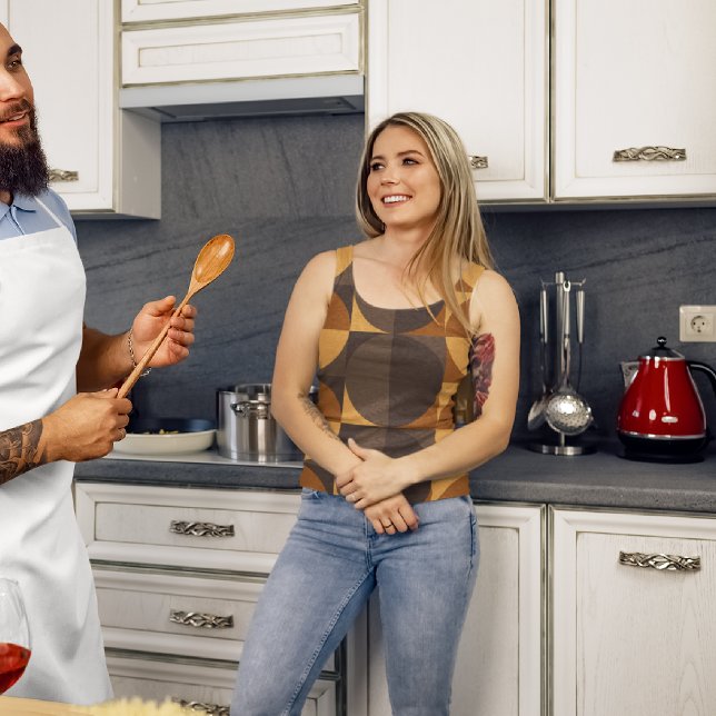 Brown retro circles tank top (Creator Uploaded)