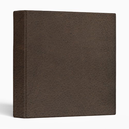 Brown Retro Custom Suede 3 Ring Binder