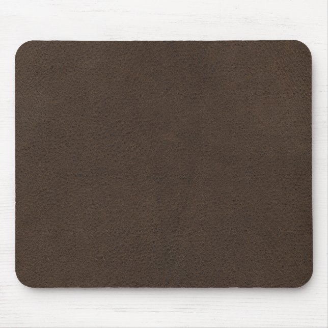 Brown Retro Custom Suede Mouse Pad (Front)
