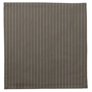 Brown retro pinstripes cloth napkin