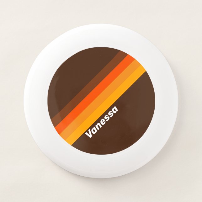 Brown Retro with Name Wham-O Frisbee (Front)