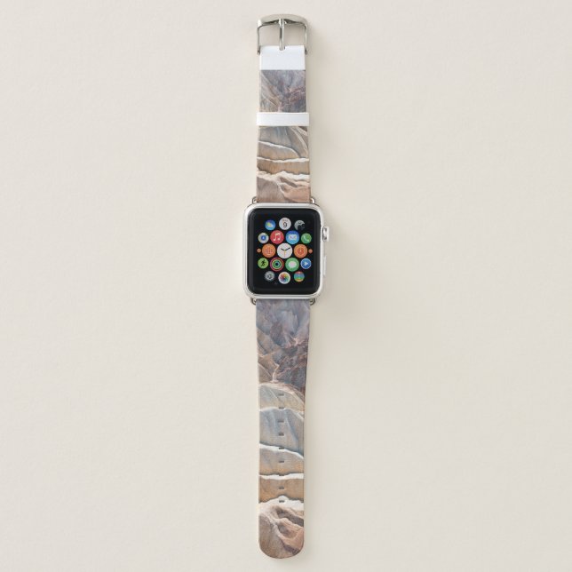 Brown rock formation apple watch band (Front)