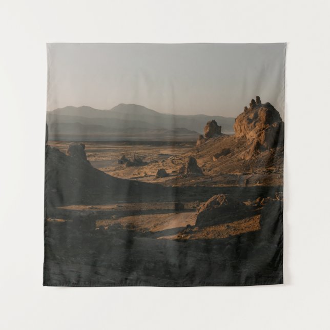 BROWN ROCK FORMATION ON BROWN FIELD DURING DAYTIME TAPESTRY (Front)