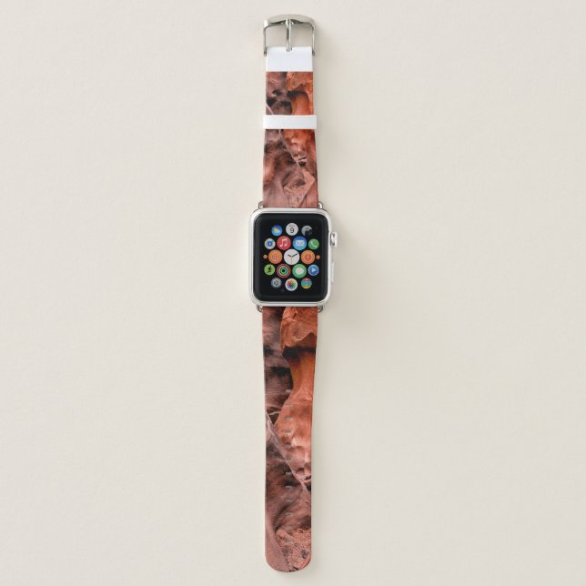 Brown rock formations apple watch band (Front)