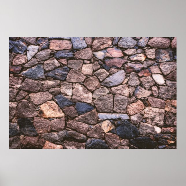 Brown rock wall poster (Front)