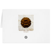 Brown Rose on Faux Marble Cards (Back Horizontal)