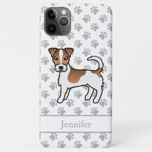 Brown Rough Coat Jack Russell Terrier Dog  Name iPhone 11 Pro Max Case